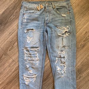 American Eagle Ripped Boyfriend Jeans